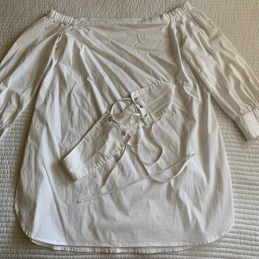 New York& Co White corset dress